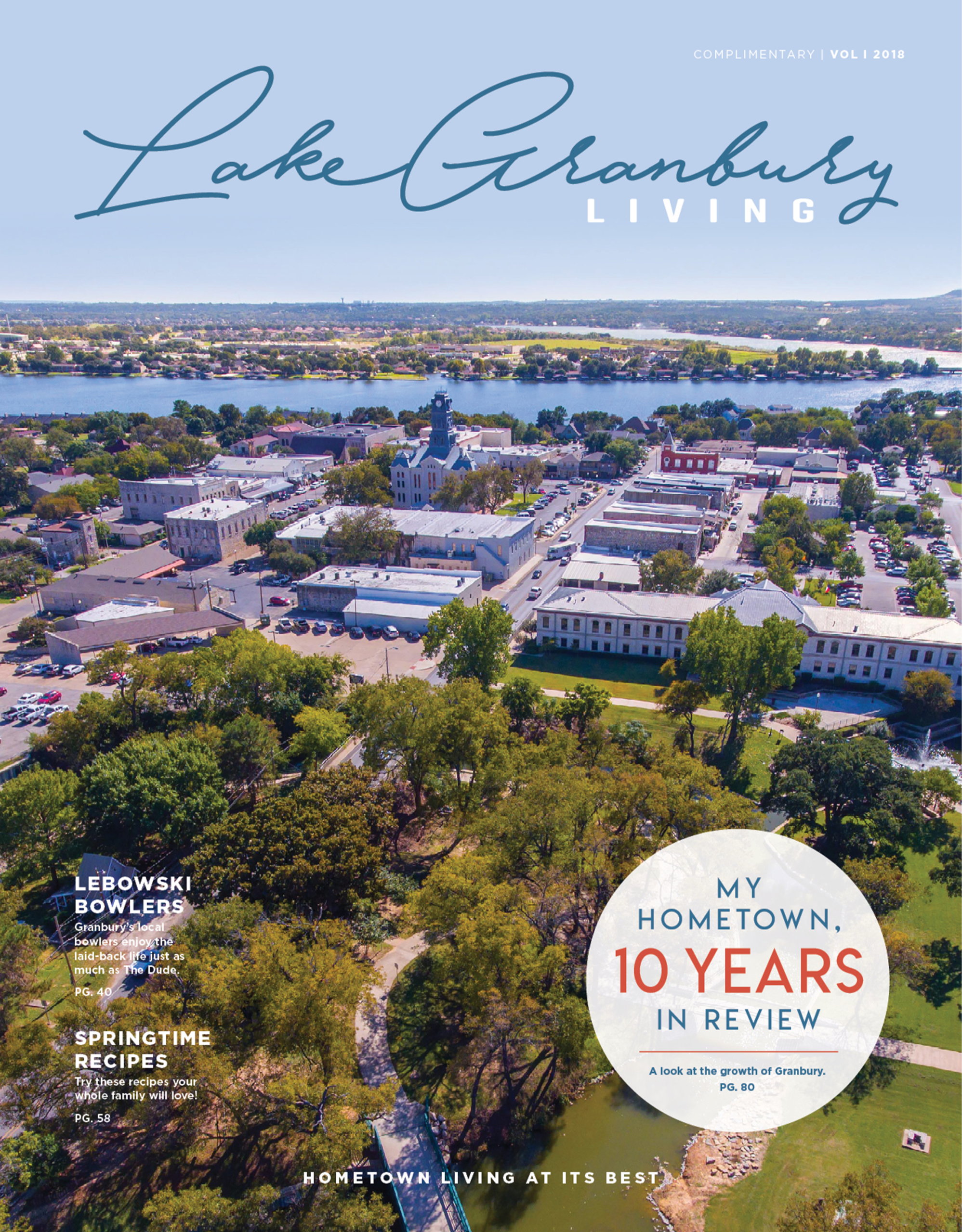 Lake Granbury Living Spring 2018 cover