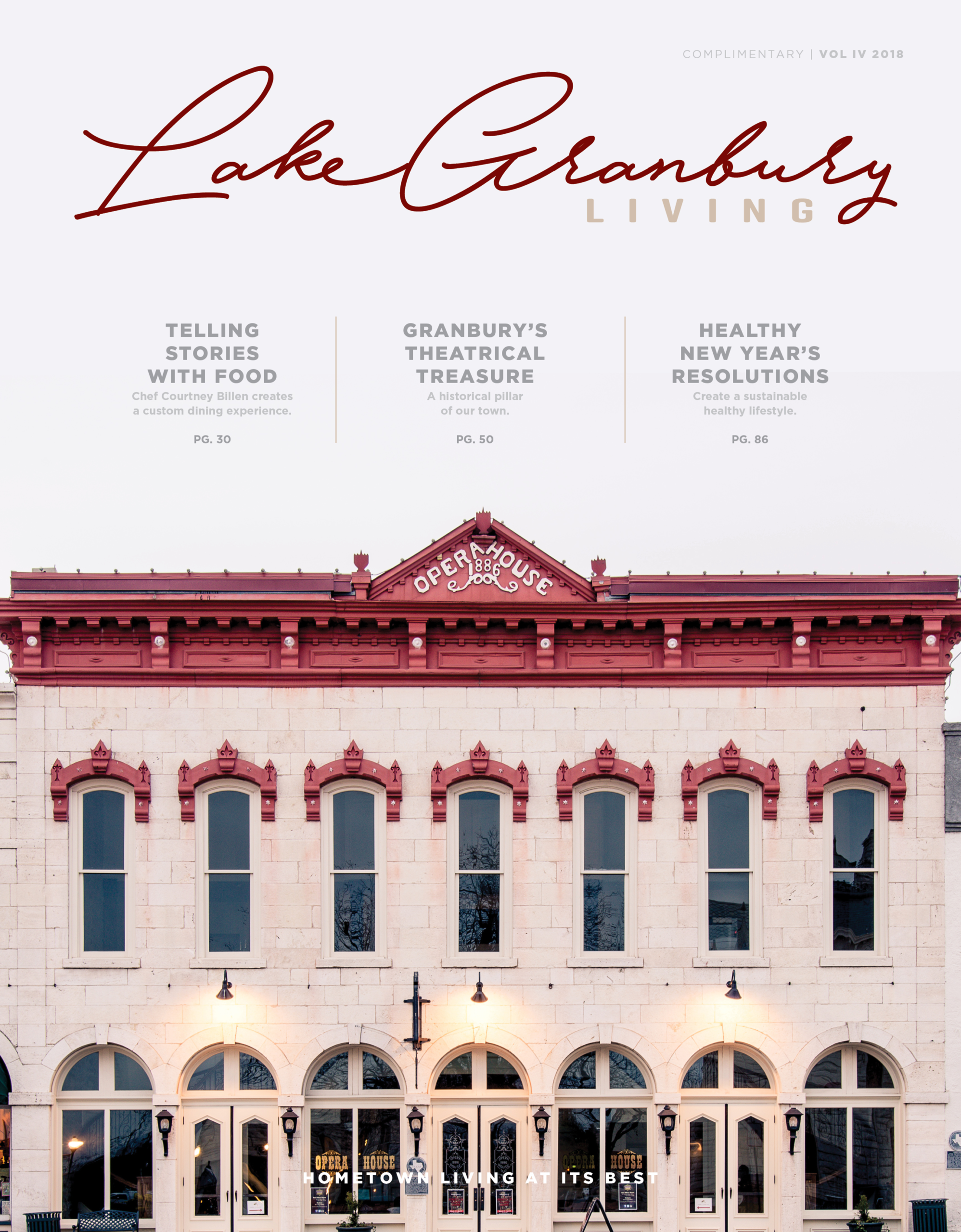 Lake Granbury Living Winter 2018 cover